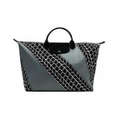 Sacs A Main Longchamp pas cher en lignes Pliage Jeremy Scott Tire Noir